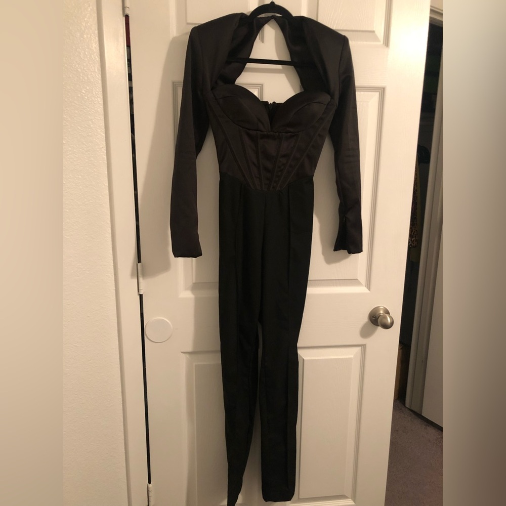 House of CB Black Corset Jumpsuit - Picture 3 of 10